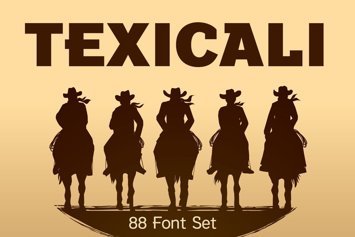 Texicali 88 Font Set, a Font by FontMesa (Photo 1 of 9)