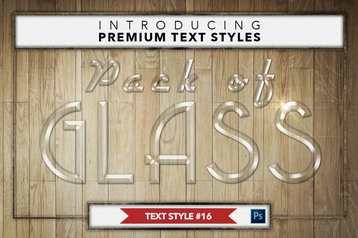 Glass #1 - 16 Text Styles, a Layer Style Add-On by Jonas Stensgaard (Photo 17 of 19)