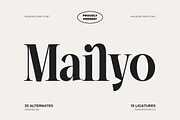Mailyo Modern Serif Display Font, a Serif Font by timelesstype.co (Thumbnail 1 of 20)