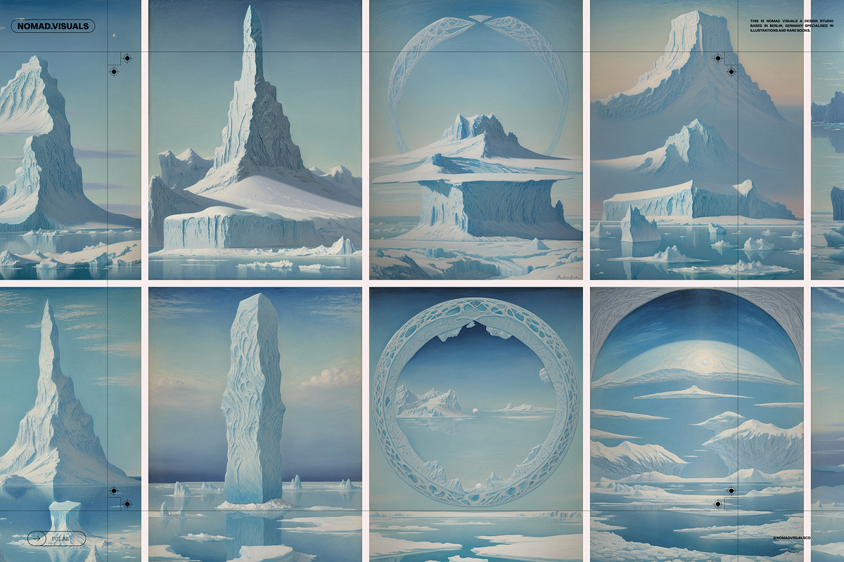 Polar Lands Illustrations, a Background Graphic by Nomad Visuals (Photo 10 of 15)