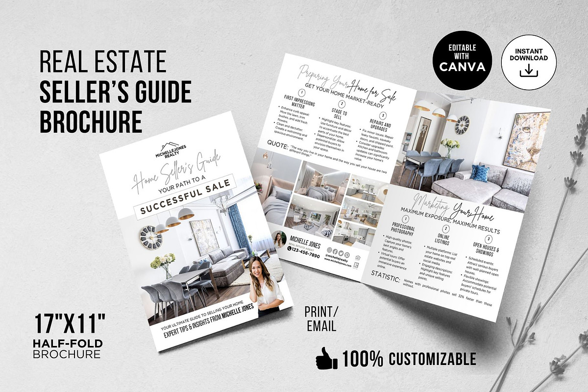 Home Seller Guide Brochure, a Brochure Template by CreativeVinesStore (Photo 5 of 7)