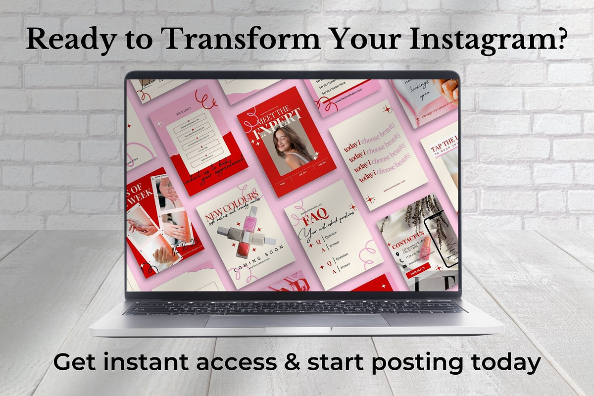 Nail Salon Social Media Templates, a Social Media Template by Anna Design Studio (Photo 15 of 15)