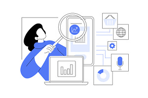 Campaign analysis isolated cartoon, a Finance Illustration by Visual Generation