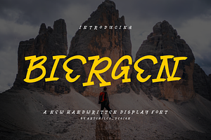 Biergen - Font