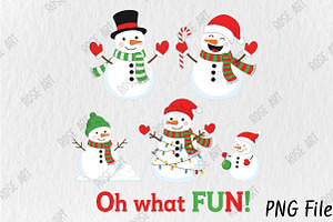 Christmas Snowman Png Funny Xmas Png, an Illustration by Rose Art