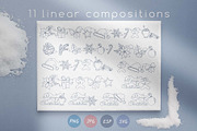 Modern Christmas Clipart Collection, an Illustration by Illustana (Thumbnail 3 of 17)