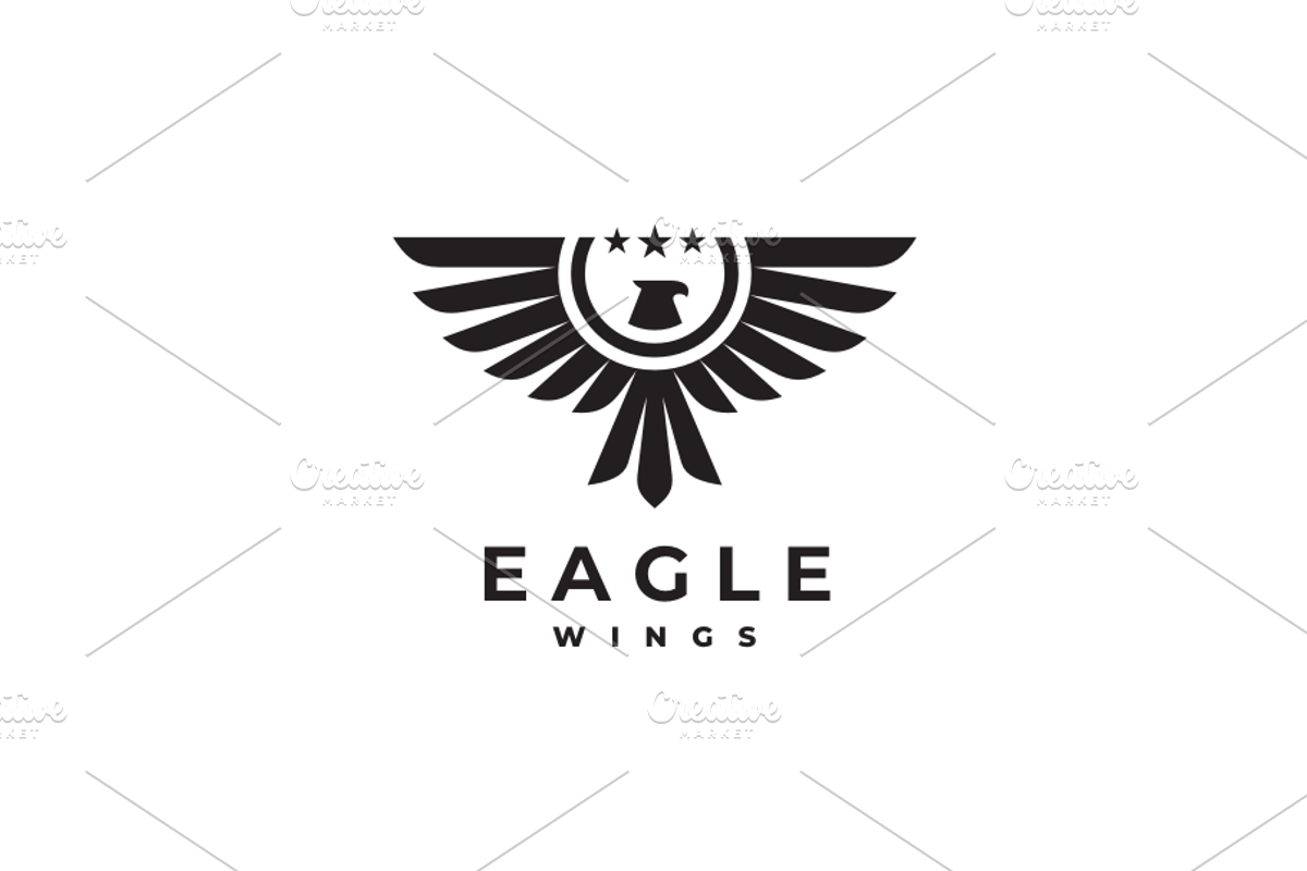 Eagle Wings Logo Template, a Branding & Logo Template by yopie (Photo 3 of 3)
