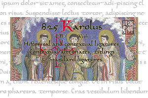 825 Karolus, a Script Font by GLC Foundry