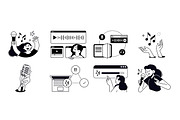 People and music, a Person Illustration by PureSolution (Thumbnail 6 of 6)