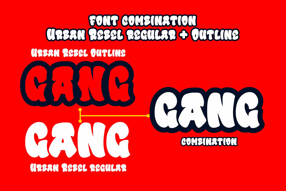 Urban Rebel a Graffiti Font, a Blackletter Font by Blankids Studio (Photo 5 of 7)