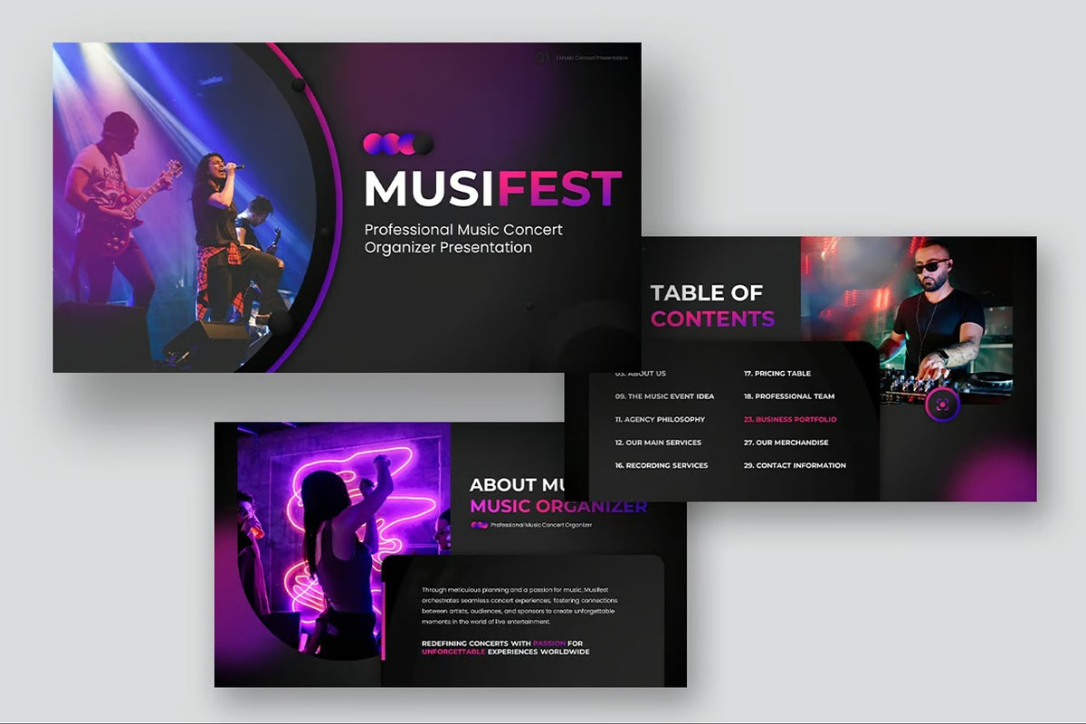 Music Concert Keynote Templates, a Presentation Template by Fit-tee (Photo 10 of 10)
