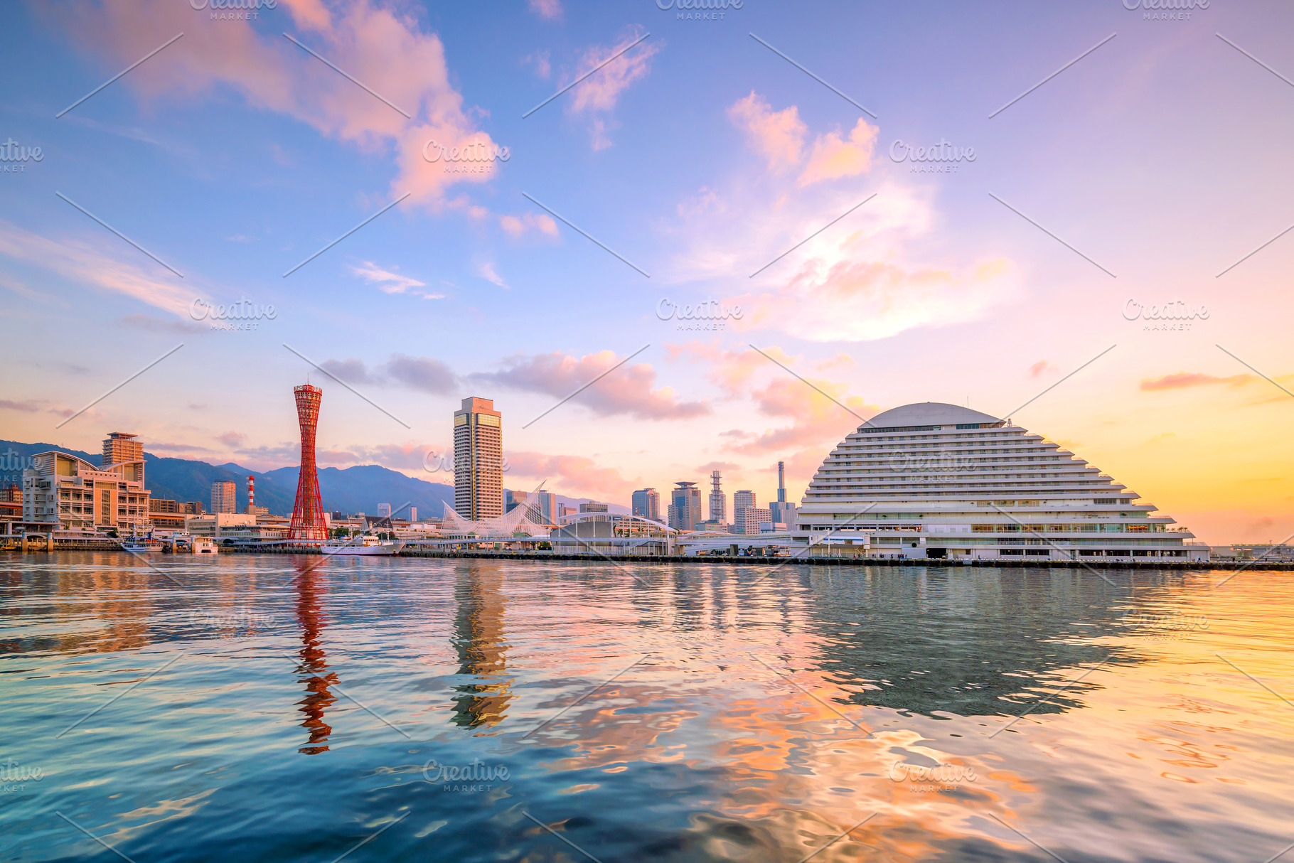 Skyline and Port of Kobe in Japan, an Architecture Photo by f11photo