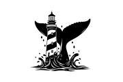 Whale Tail Lighthouse Bundle, an Object Illustration by yasushie (Thumbnail 16 of 31)