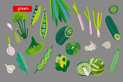 Vegetables, vector, a Food Illustration by Olha Kalyta (Thumbnail 3 of 10)