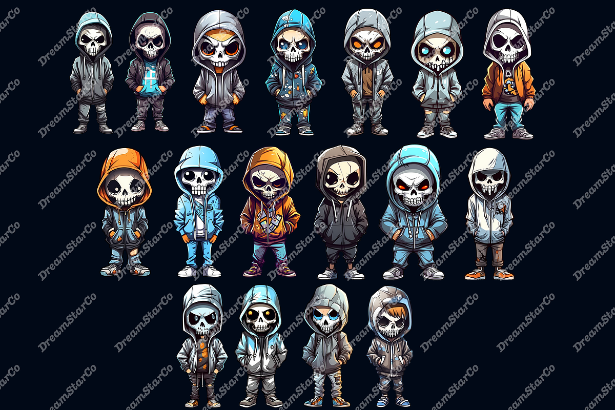 skeleton costume,halloween art, an Object Graphic by DreamerStarCo (Photo 3 of 7)