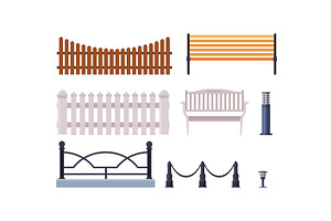 Decorative Fences Collection, an Object Illustration by TopVectors