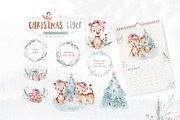 70% off Watercolor Christmas Bundle, an Animal Illustration by Peace ART (Thumbnail 33 of 37)