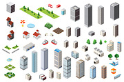 Bundle isometric city, a Work Illustration by AlexZeL (Thumbnail 3 of 15)