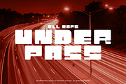 Underpass Display Font, a Font by Crafted by AKD (Thumbnail 1 of 10)