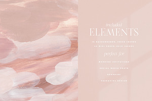 September Blush Abstract Backgrounds