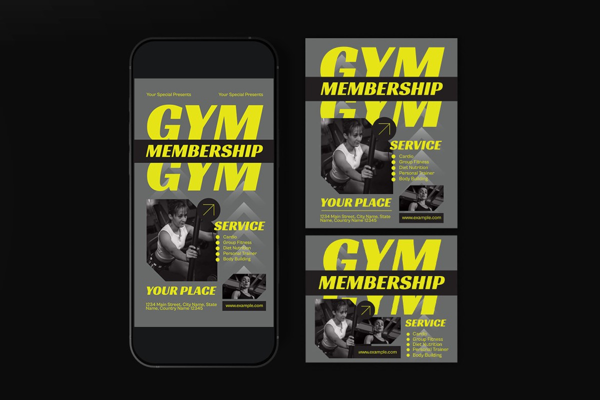 Gym Membership Flyer preview 3
