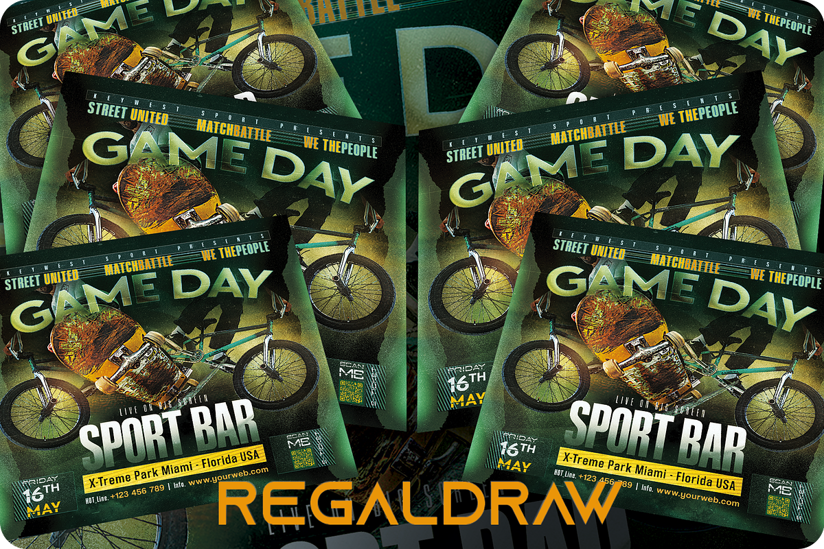 Extreme Game Sport Flyer, a Flyer Template by regalDRAW (Photo 3 of 3)