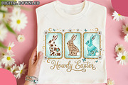 Coquette Cowgirl Easter Bunny PNG, an Illustration by OK Design (Thumbnail 3 of 6)
