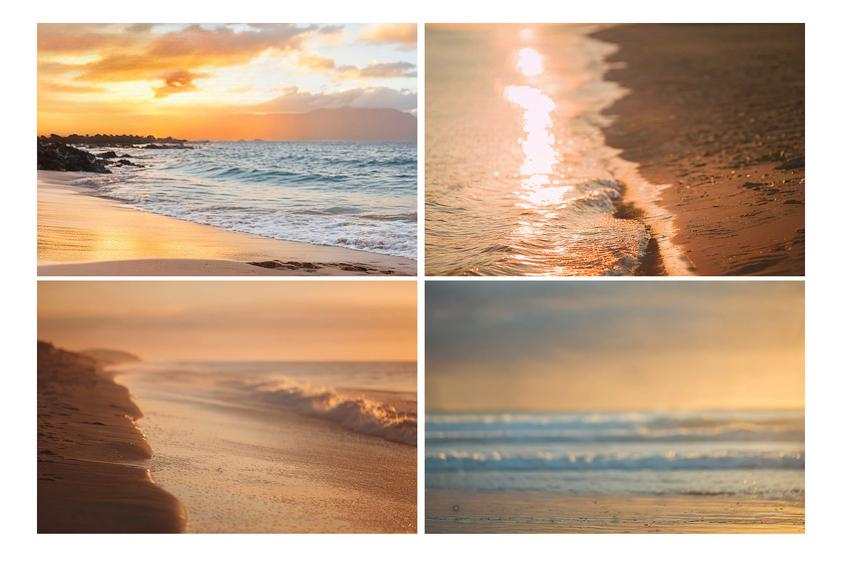 16 Sunset Beach Digital Backdrops, a Layer Style Add-On by Wild Honey Design Co. (Photo 5 of 5)