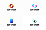 Set of Modern Coding logo designs, a Branding & Logo Template by Lucky Creative (Thumbnail 5 of 5)