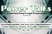 Power Talks, a Font by Essqué Productions (Thumbnail 1 of 5)