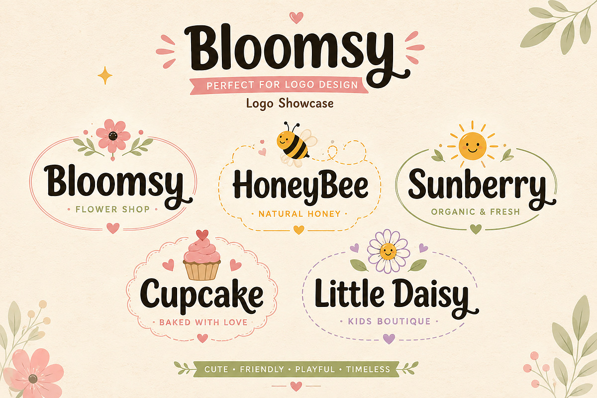 Bloomsy, a Script Font by Wow Magic (Photo 2 of 6)
