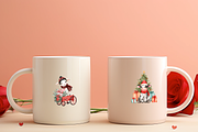 Vintage Christmas Farm Clipart, a Seasonal Illustration by LA Design (Thumbnail 8 of 9)
