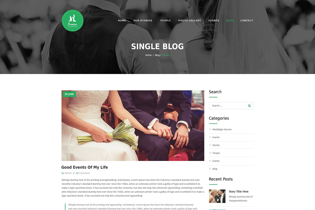 Evanica - Photoshop Template, a Websites & App Template by DigitalCenturySF (Photo 10 of 10)