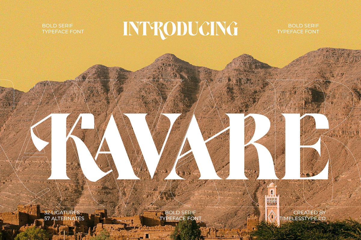 Kavare Bold Modern Serif Font, a Serif Font by timelesstype.co (Photo 1 of 20)