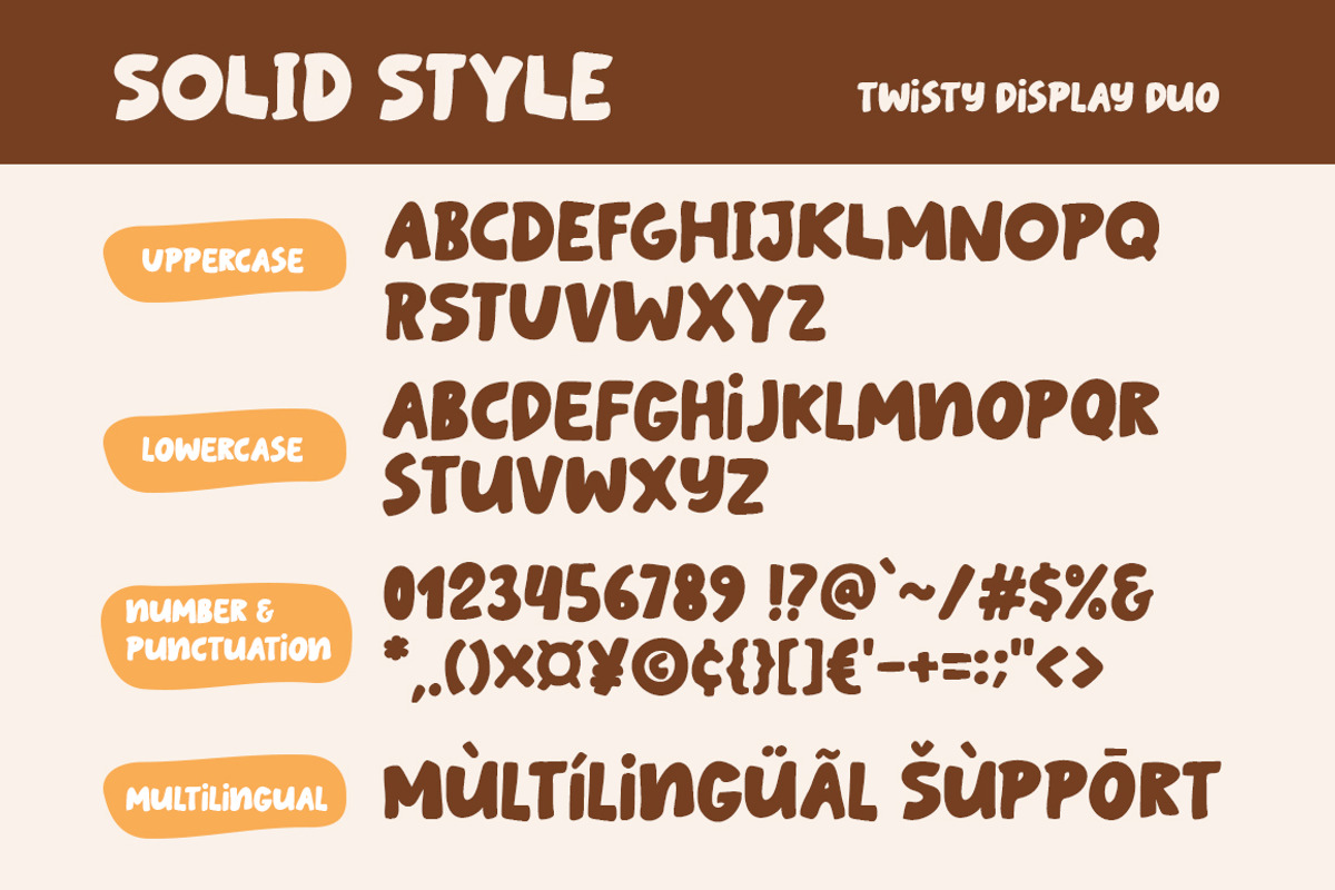 Twisty Display Font Duo, a Font by Haps Space (Photo 7 of 8)
