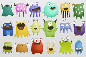 CARTOON MONSTER CHARACTERS