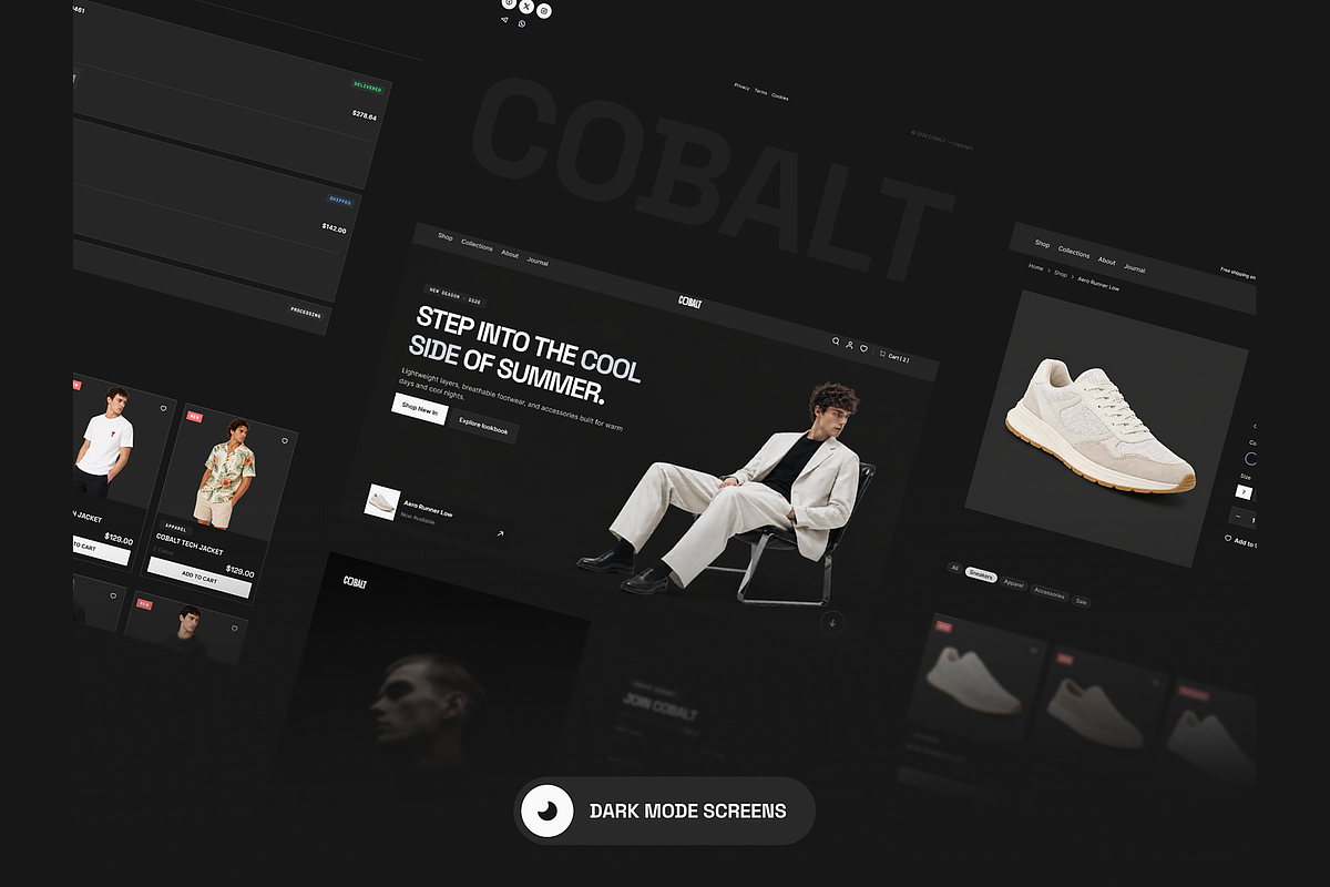 COBALT E-commerce UI Kit, an UI Kit Template by DjectStudio (Photo 4 of 8)