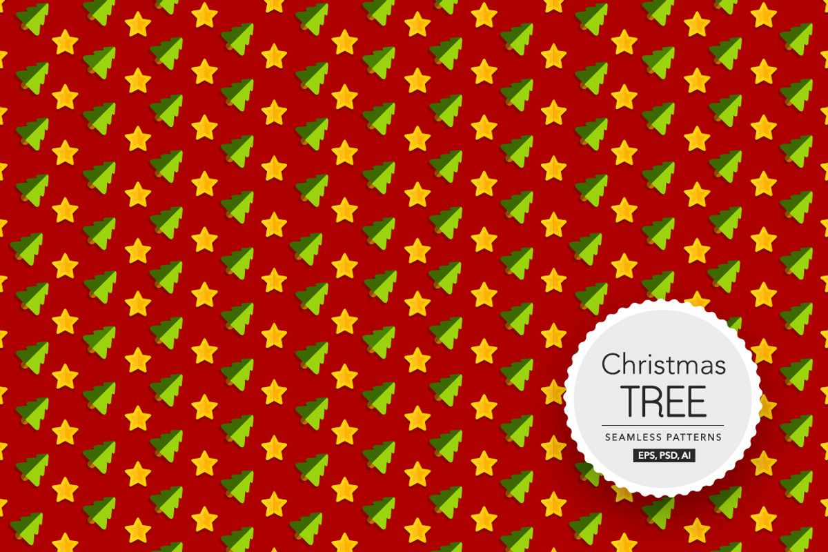 1 Christmas Tree Seamless Patterns, a Pattern Graphic by ToozDesign (Photo 12 of 15)
