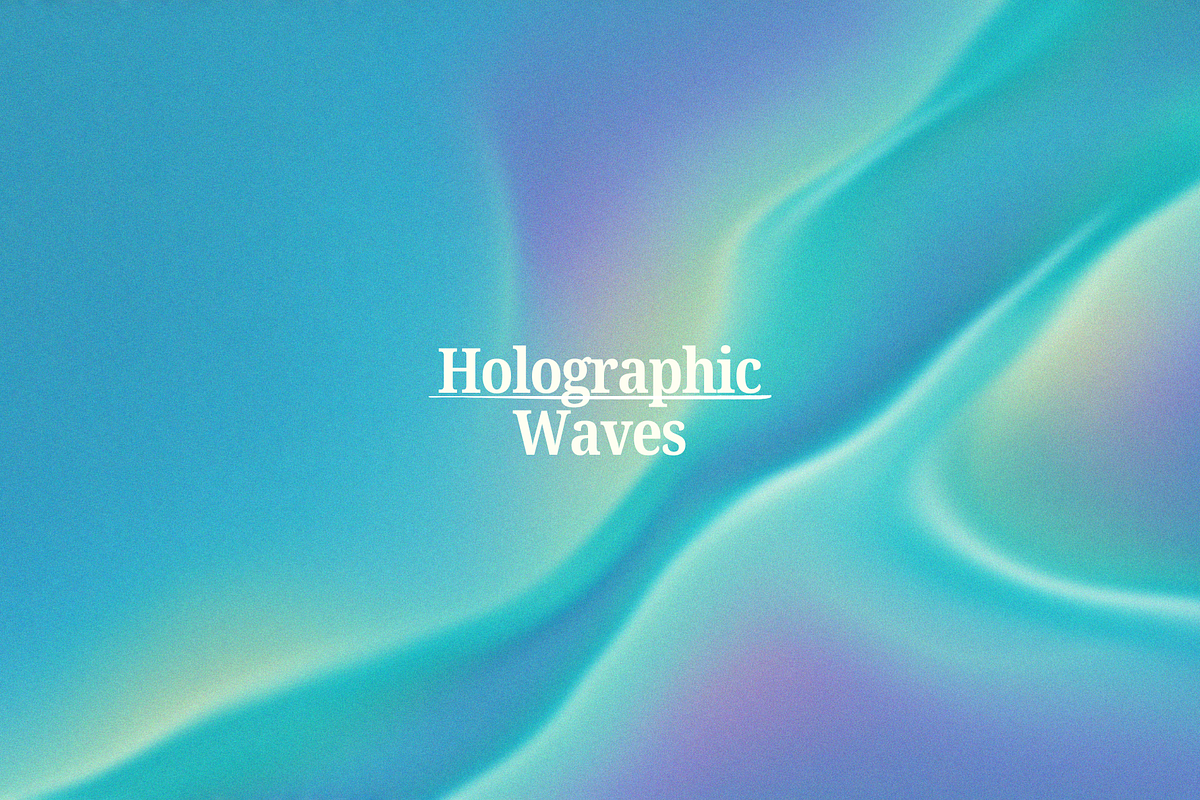 Holographic Waves – Texture Pack, a Texture Graphic by Ann Creative (Photo 8 of 9)