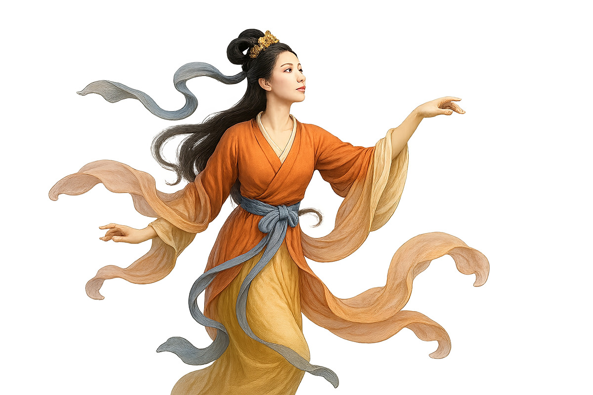 Mid autumn festival woman in traditi, an Illustration by Dvoevnore photos
