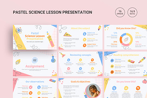 Pastel Science Lesson Google Slides