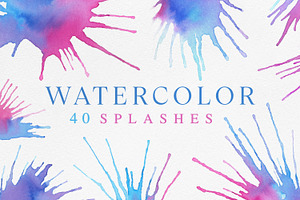 Watercolor Splashes