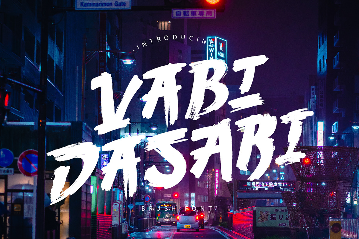 Vabi Dasabi, a Handwritten Font by chekart (Photo 1 of 8)
