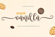Cracker Vanilla - Cute Pretty Font, a Script Font by Airotype (Thumbnail 1 of 13)