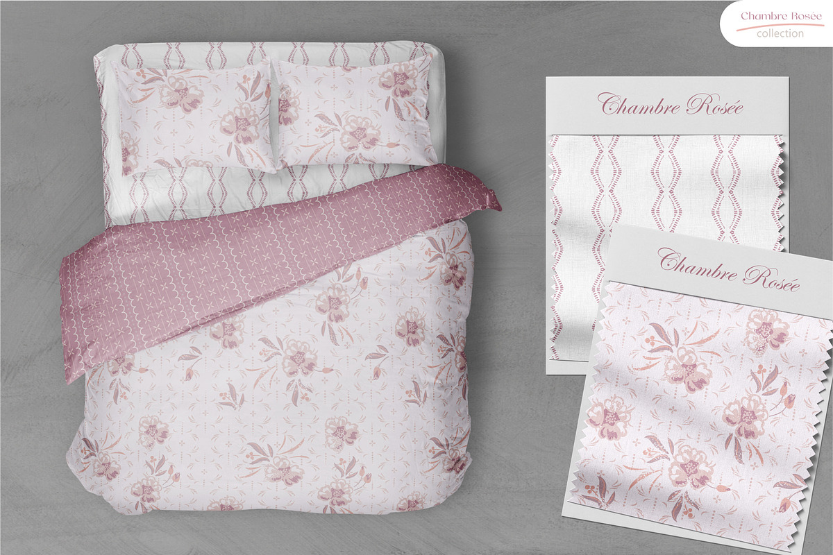 Chambre Rosée - Seamless Patterns, a Pattern Graphic by InaCorart (Photo 5 of 8)