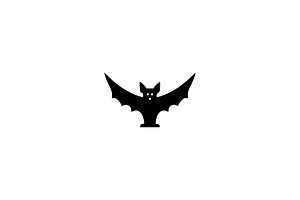 Bat Silhouette Vector, an Animal Illustration by Vectorium Studio