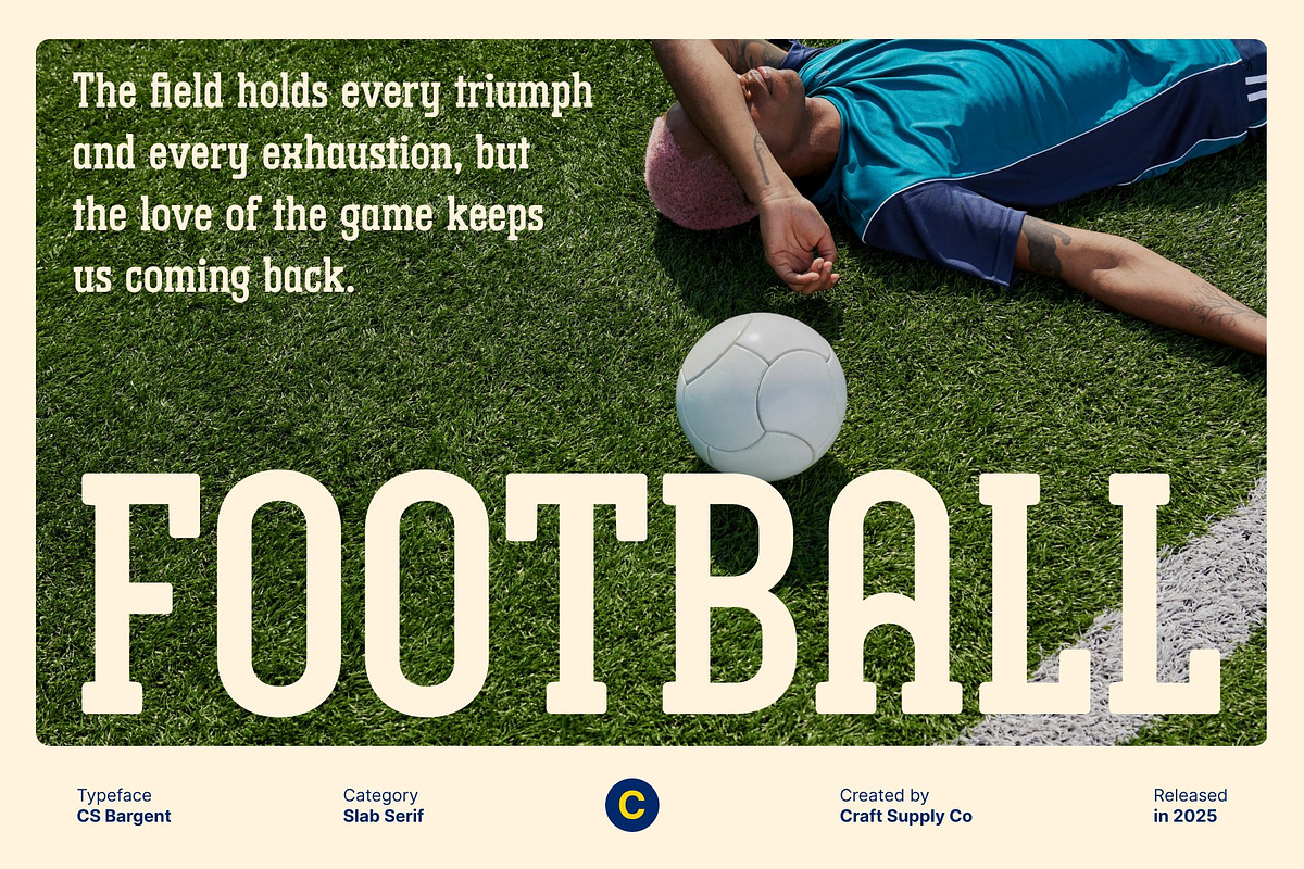 CS Bargent – Slab Serif Font, a Slab Serif Font by Craft Supply Co. (Photo 3 of 8)