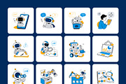 99 AI Flat Illustrations, a Technology Illustration by Vectors Market (Thumbnail 9 of 11)