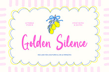 Golden Silence Sticky Notes & Quotes