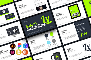 Lorvinm | Brand Guidelines Template, a Presentation Template by Artisan Vibes